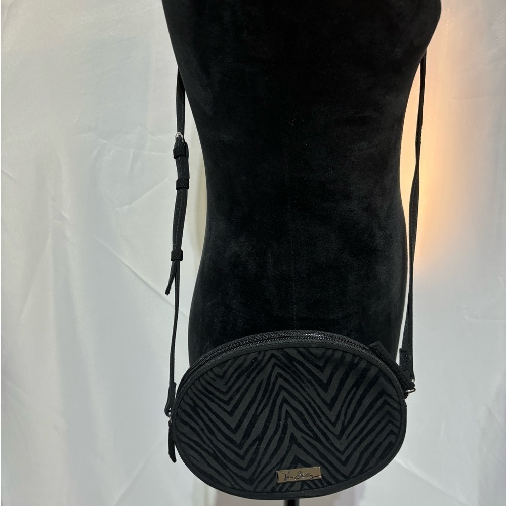 Vera Bradley Zebra Flock Crossbody Black